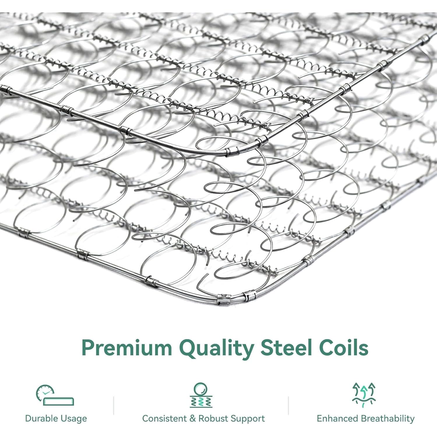 Novilla Twin Mattress, 6 Inch Twin Size Mattresses In A Box With Smarts™ Coil For Pressure Relief, Medium Plush Foam And Spring Hybrid Colchones With Certipur-Us Certified