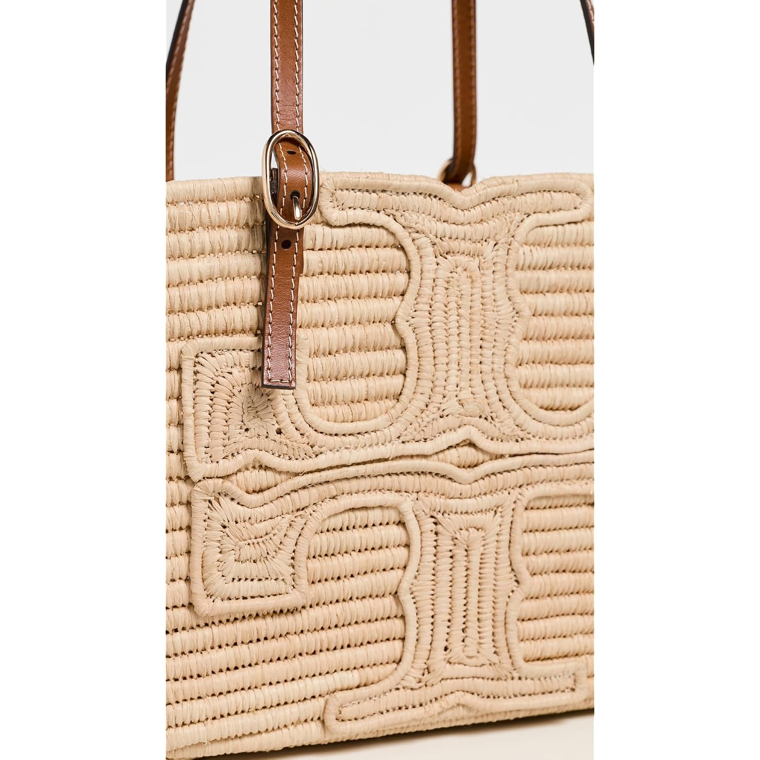 Tory Burch Women'S Ella Structured Straw Small Tote