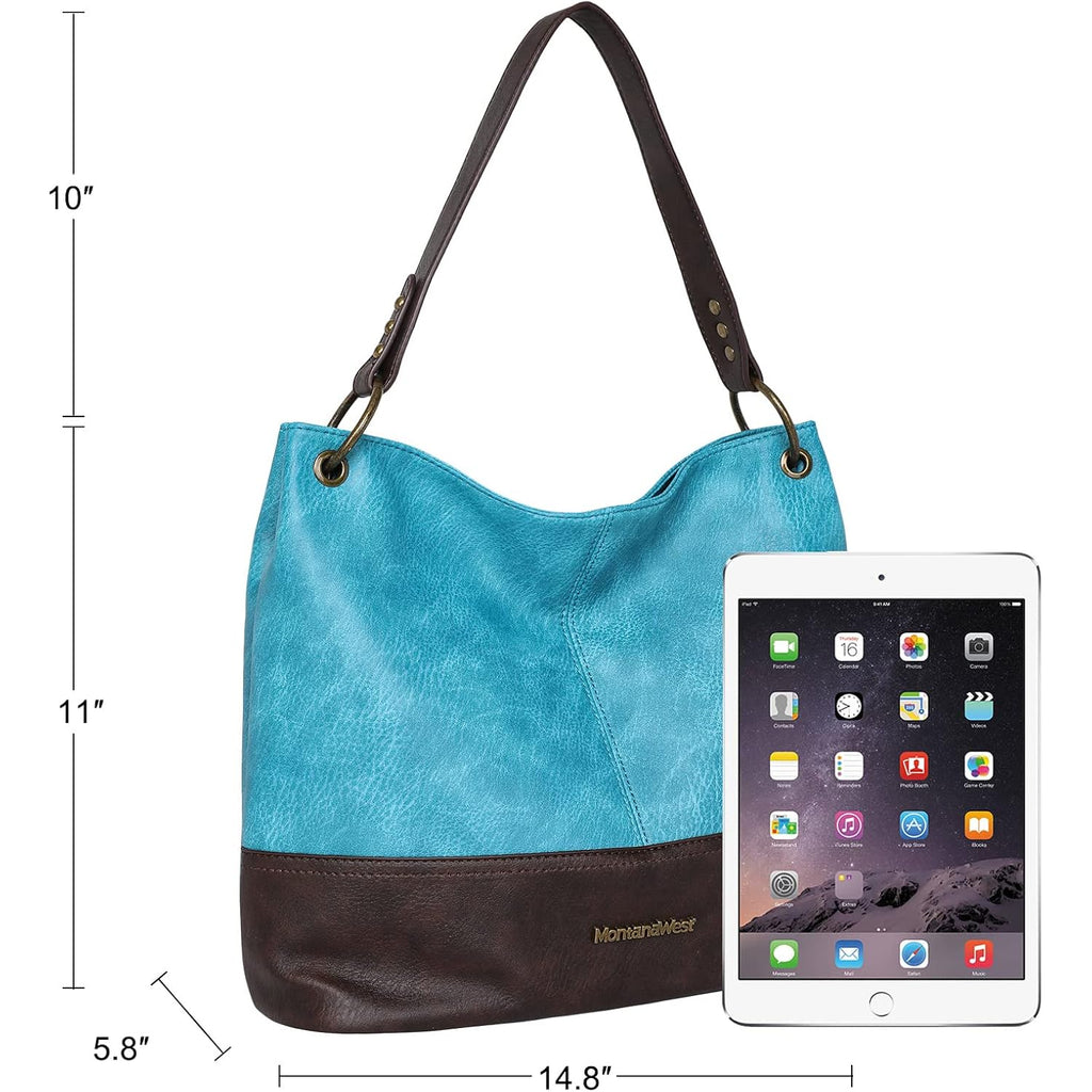 Montana West Hobo Bag For Ladies Shoulder Handbags With Back Pocket | Purses
