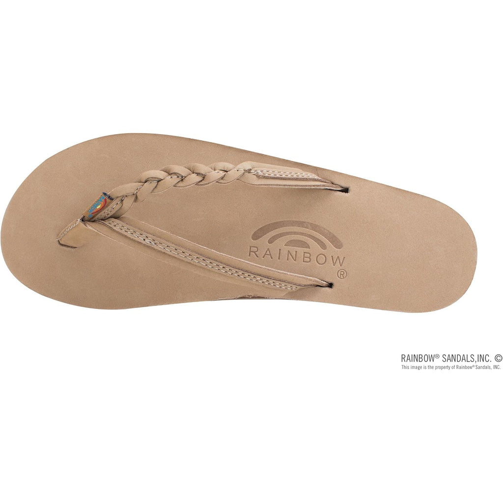 Rainbow Sandals Women’S Flirty Braidy Premier Leather W/Single Braided Strap