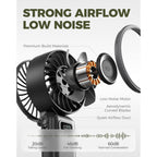 Diveblues Portable Turbo Fan, 100 Speed Handheld Fan With Strong Airflow, Foldable 4 In 1 Personal Fan For Neck, Desk & Travel, Usb-C Rechargeable, Lightweight For Summer, Concerts & Outdoor Use