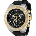 Invicta Aviator Men 49Mm Stainless Steel Steel Black Dial Vk63A Quartz