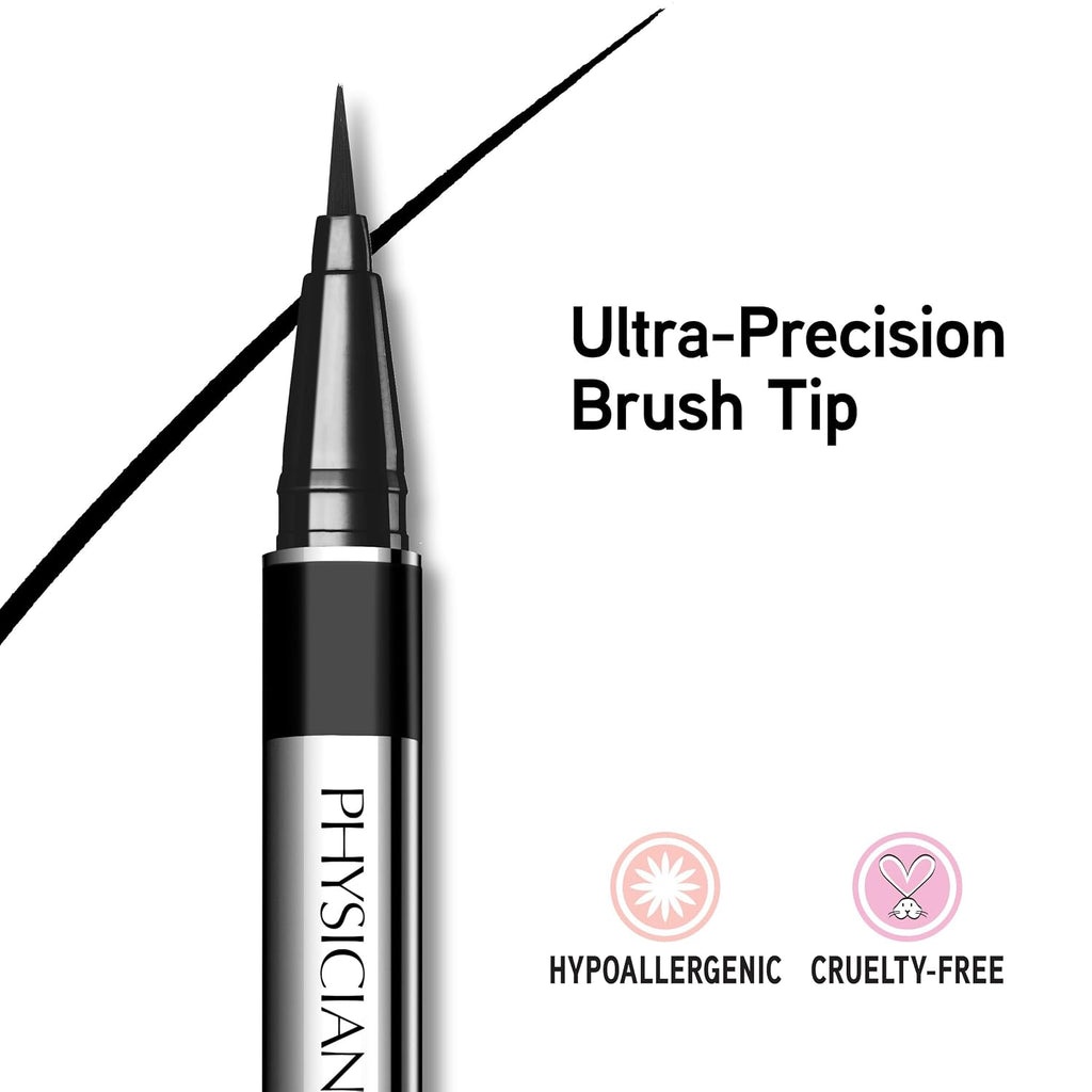 Physicians Formula Eye Booster, Lash-Enhancing 2-In-1 Eyeliner Serum, Dermatologist Approved, Hypoallergenic, Cruelty-Free & Vegan - Ultra Black