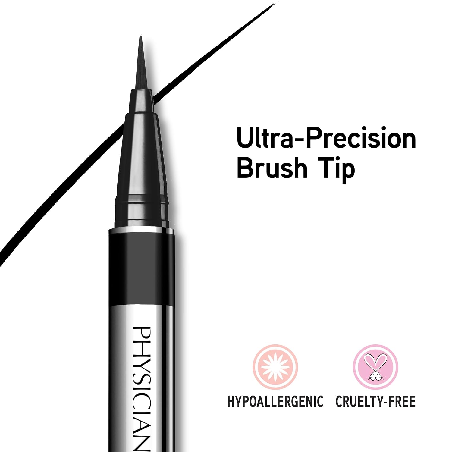 Physicians Formula Eye Booster, Lash-Enhancing 2-In-1 Eyeliner Serum, Dermatologist Approved, Hypoallergenic, Cruelty-Free & Vegan - Ultra Black
