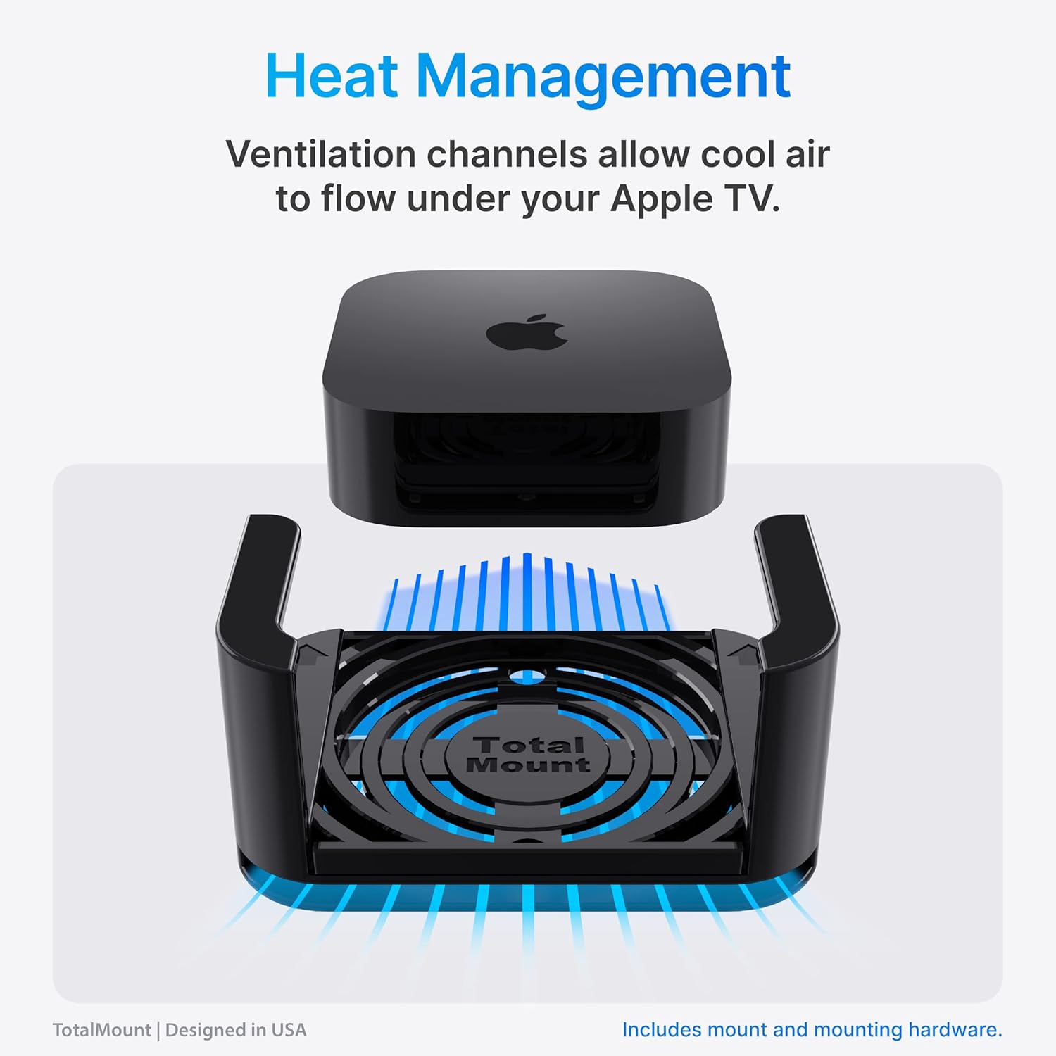 TotalMount for Apple TV – Mount Compatible with All Apple TVs