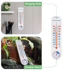 Outdoor Indoor Hygrometer Thermometer, Humidity Monitor, Temperature Humidity Gauge Meter With Celsius/Fahrenheit (℃/℉) For Patio, Field, Cellar, Garden, Humidors, Greenhouse, Closet By Aiktryee