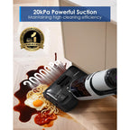 Tineco Floor One I5 Stretch Wet Dry Vacuum Cleaner, Vacuum & Mop In One Step, 20Kpa Powerful Suction, 180° Lay-Flat Design, Anti-Tangle Design, Dual-Sided Edge Cleaning, Up To 30* Minutes Runtime