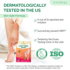 PLANTIFIQUE Foot Peeling Mask 2 Pack | Dermatologically Tested Repairs Heels & Removes Dry Dead Skin for Baby Soft Feet | Exfoliating Foot Peel Mask for Dry Cracked Feet | Peach
