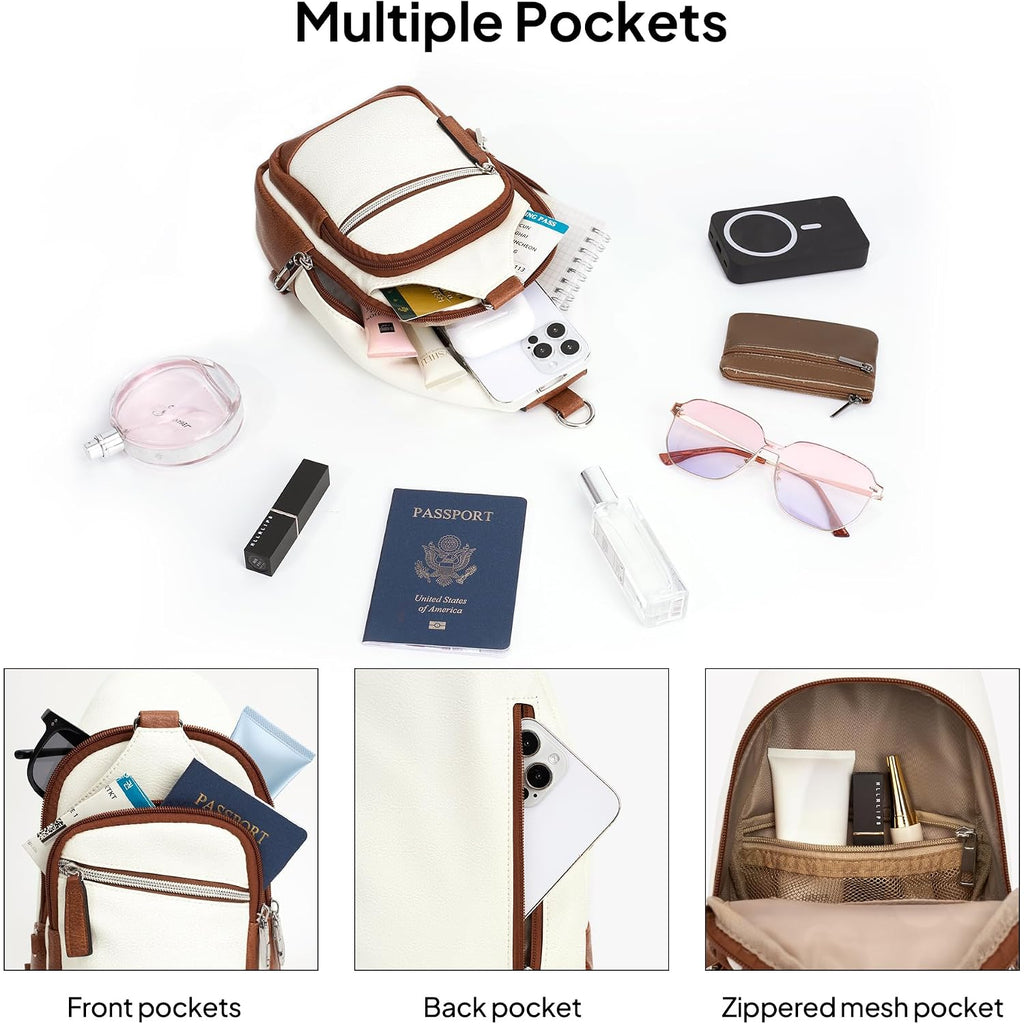 Sling Bag For Women, Anti-Theft Crossbody Bag With Rfid Blocking