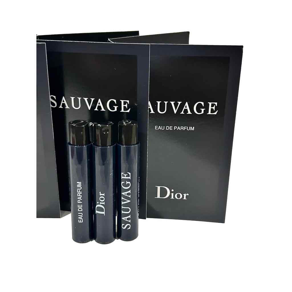 Dior Christian SAUVAGE MEN Sample Perfume EDP Vial 1 ml /0.03 oz - 3 PCS - Set of 3