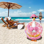 Hawaiian Porch Goose Outfits, 23 Inch Bikini Porch Goose Summer Outfit, Goose Clothes For Cement Goose Outdoor Garden Yard Decor