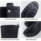 Asgard Women'S Mid Calf Rain Boots Waterproof Garden Shoes Slip On Rubber Boots