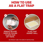 Tomcat Glue Boards With Eugenol For Enhanced Stickiness, 4 Boards | Sticky Traps For Mice, Cockroaches & Insects, Flat Or Covered Use, Ready-To-Use