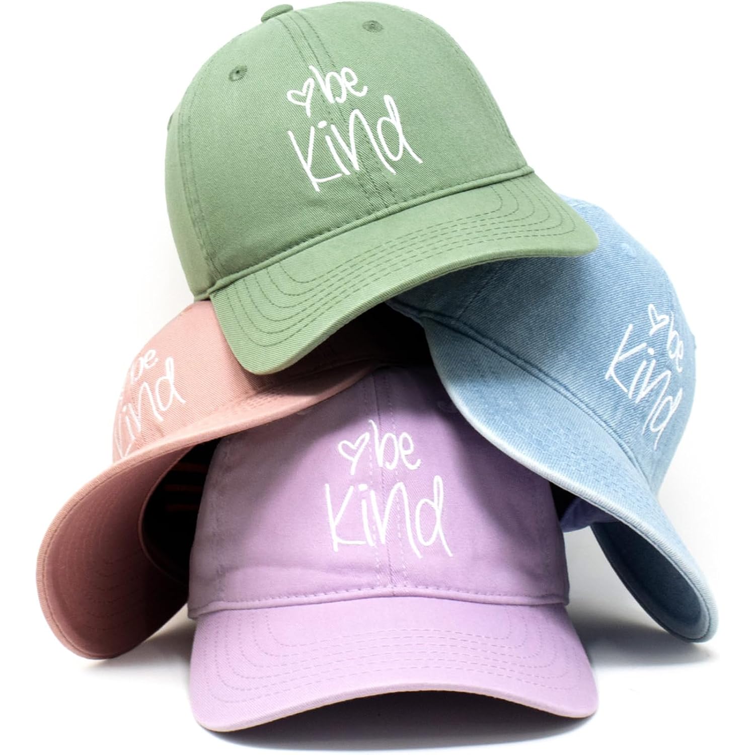 CHOK.LIDS Be Kind Trendy Womens Baseball Cap Unisex Fashion Cotton Polo Style Fun Inspirational Saying Seasonal Headwear