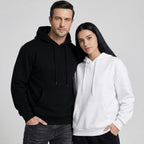 Jmierr Mens Fleece Lined Hoodie Pullover Drawstring Pocket Winter Warm | Cozy Fleece-Lined Pullover, Adjustable Drawstring Hood, Kangaroo Pocket, Regular Fit, 65/35 Poly-Cotton, Easy Wash