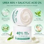 40% Urea Cream for Feet Maximum Strength, Foot Cream for Dry Cracked Heels, Callus Remover with 2% Salicylic Acid, Moisturizer for Hands Elbows Knees Rough Skin