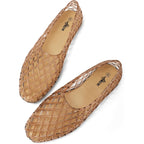 Heva Women'S Jelly Mesh Flats Breathable Clear Hollow Shoes Summer Beach Jellies Ballet Sandals