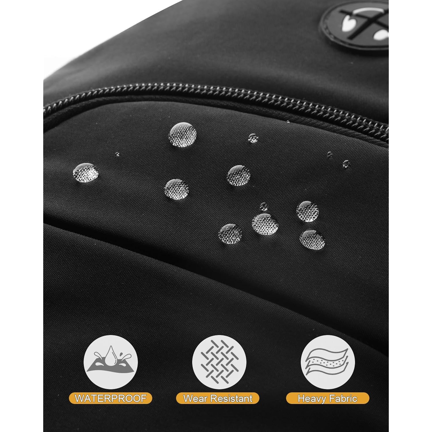 Pritent Crossbody Bags For Women Man Waterproof Sling Bag Backpack Trendy Casual Cross Body Bag With Convertible Shoulder Strap Chest Bag For Camping Hiking Travel Essentials (Black, Medium )