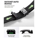 Jasgood Men'S Adjustable Nylon Ratchet Belt – Slide Buckle, Nylon Web Belt For Golf Work Casual