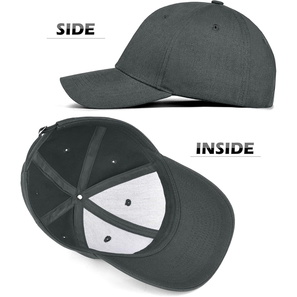 3 Pack Unisex Cotton Baseball Cap Adjustable Unconstructed Plain Sport Dad Golf Hat for Men and Women