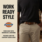 Dickies Mens Genuine Leather Belt – Durable Casual Style, Regular & Big And Tall Sizes