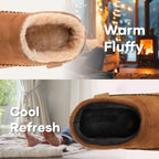 Men'S Slip On Moccasin Slippers, Indoor/Outdoor Warm Fuzzy Comfy House Shoes, Fluffy Wide Loafer Slippers