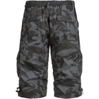 Men'S Cargo Shorts 3/4 Relaxed Fit Mens Running Shorts 7 Pockets Elastic Waist Cotton Hiking Shorts
