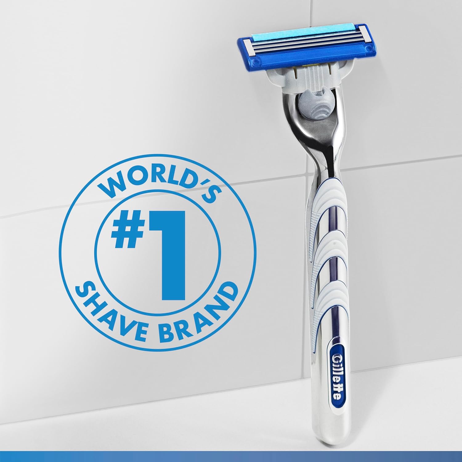 Gillette Mach3 Turbo Razors for Men, 1 Handle, 4 Blade Refills