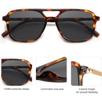 Sojos Retro Aviator Sunglasses For Women Men,Trendy Rectangle Womens Mens Shades Sun Glasses Sj2202
