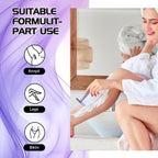 Double Edge Safety Razor for Women Purple with 10 Blades and Silicone Cover - Durable Metal Eco-Friendly Single Blade Razor - Closed Smooth Shave