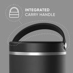 Hydrapeak 25Oz Stainless Steel Vacuum Insulated Food Jar For Hot Food And Cold Food, Wide Mouth Leak-Proof Soup Jar For Adults, 10 Hours Hot And 16 Hours Cold (Black)