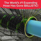 Pocket Hose Ballistic Double Uv Edition 50 Ft Expandable Garden Hose W/Pocket Pivot Swivel Connector, Anti-Burst Sleeve Reinforced W/Bulletproof Fiber, Lightweight, No-Kink, Compact, As Seen On Tv