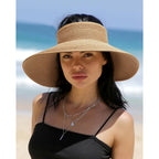 FURTALK Sun Visor Hats for Women Beach Hat Ponytail Summer UPF 80+ Beach Vacation Essentials Packable Wide Brim