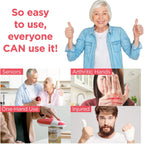 Kitchen Mama Auto Electric Can Opener, Red | Automatic, Hands Free, Smooth Edge, Food-Safe, Battery Operated