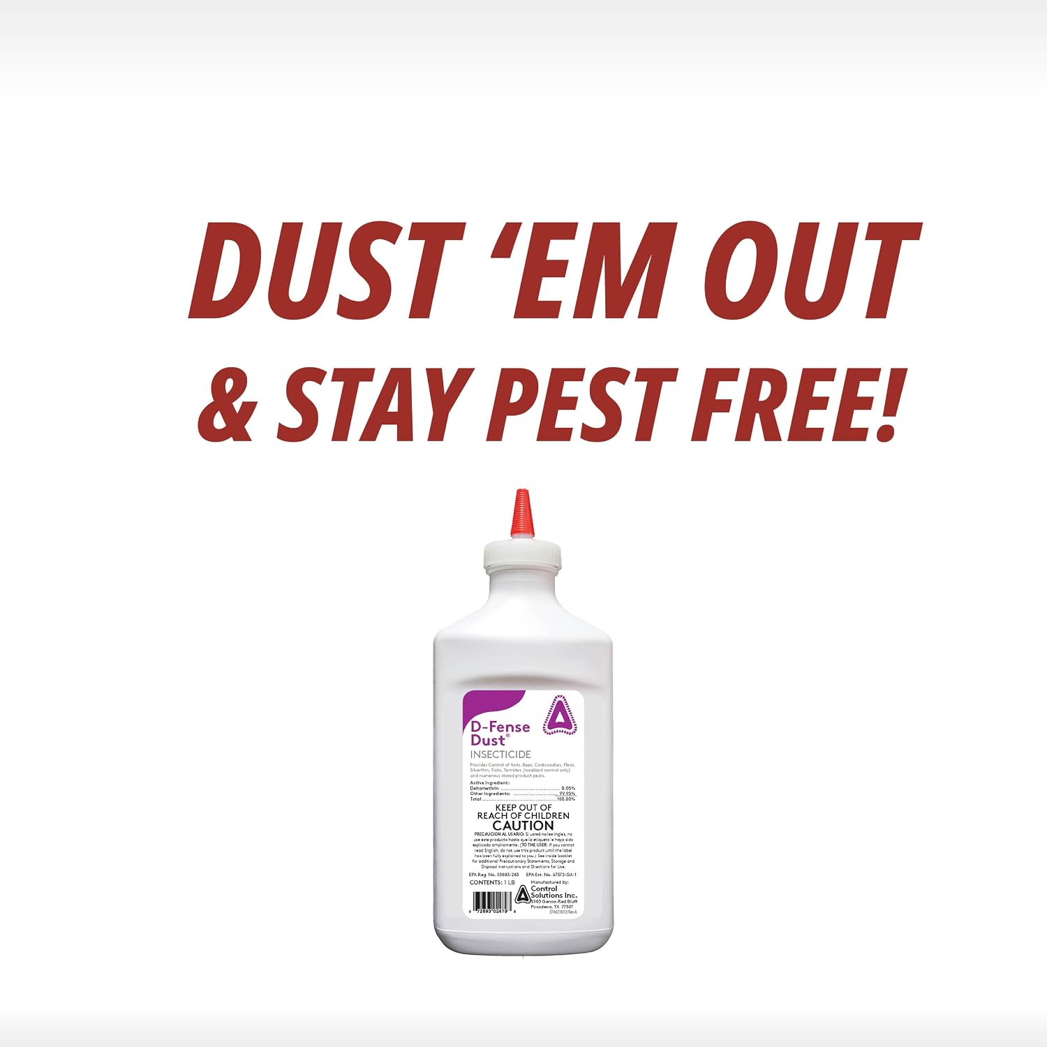 Control Solutions - 82002479 - D-Fense Dust - Insecticide - 1Lb, White