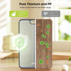 Titanium Cutting Board For Kitchen, Cutting Board Double Sided Food Grade, Pure Titanium/Pp, Easy To Clean Large Size 15”×10.3”