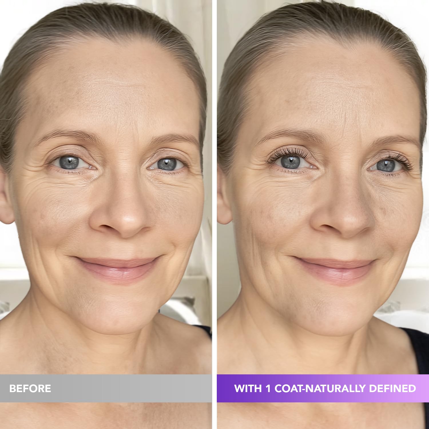 Mascara for Older Women 60 Plus: Black Prime Lash Mascara - Prime Mascaras for Mature Women Makeup - Hypoallergenic Non-Clumping Formula for Sensitive Eyes, 5.5g