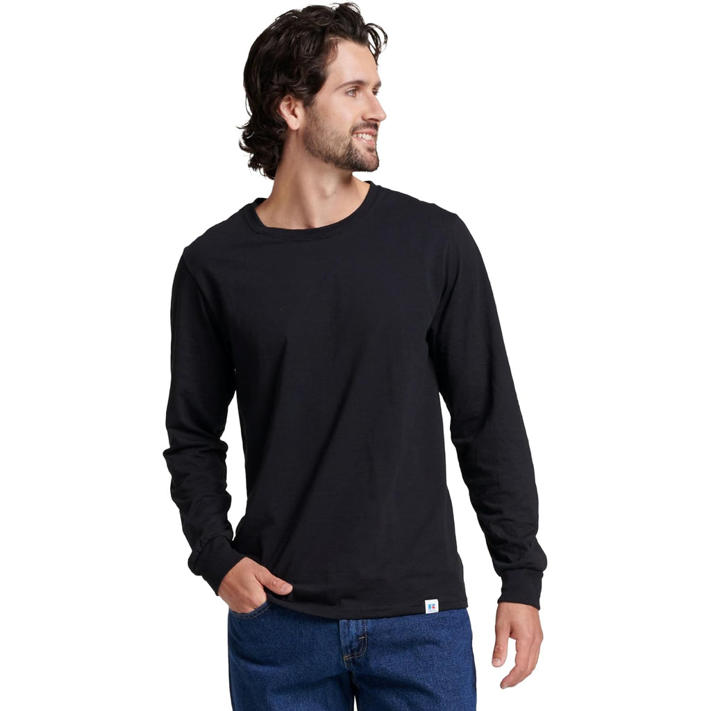 Russell Athletic Men'S Dri-Power Long Sleeve Tees, Moisture Wicking, Odor Protection, Upf 30+