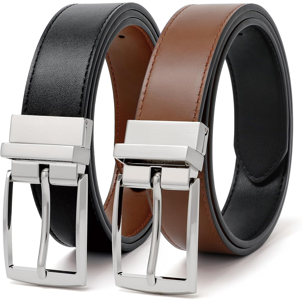 VONMELLI Reversible Belt for Women Leather Belts for Jeans Pants Fashion Ladies Dress Belt Trim to Fit