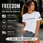 Freedom Charlie Kirk White T Shirt White L I Am Charlie Kirk Shirt