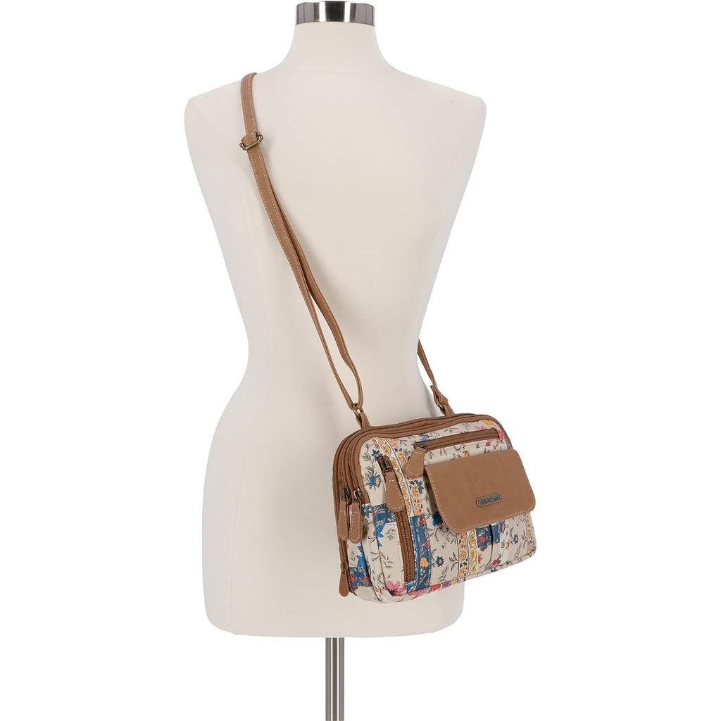 Multisac Zippy Triple Compartment Crossbody Bag