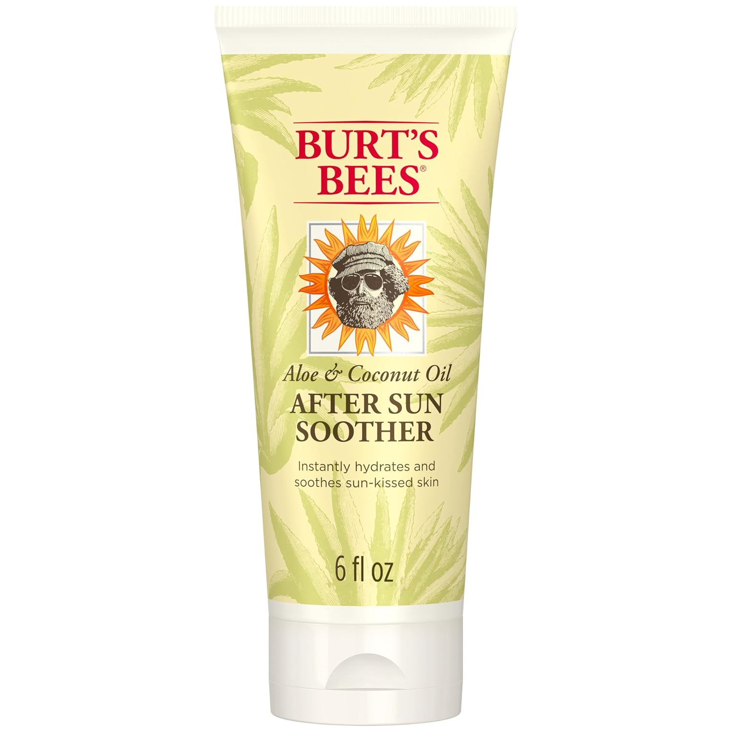Burt'S Bees After Sun Lotion With Hydrating Aloe Vera And Coconut Oil, Replenish And Recondition Skin, Sunburn Relief, Natural Origin After Sun Soother, 6 Oz. Tube