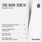 Nécessaire The Body Serum – Fragrance-Free Hyaluronic Acid Body Serum For Women+ Men. Niacinamide Firming Body Lotion – Fast-Absorbing For Sensitive + Eczema-Prone Skin. 150 Ml / 5.1 Fl Oz.