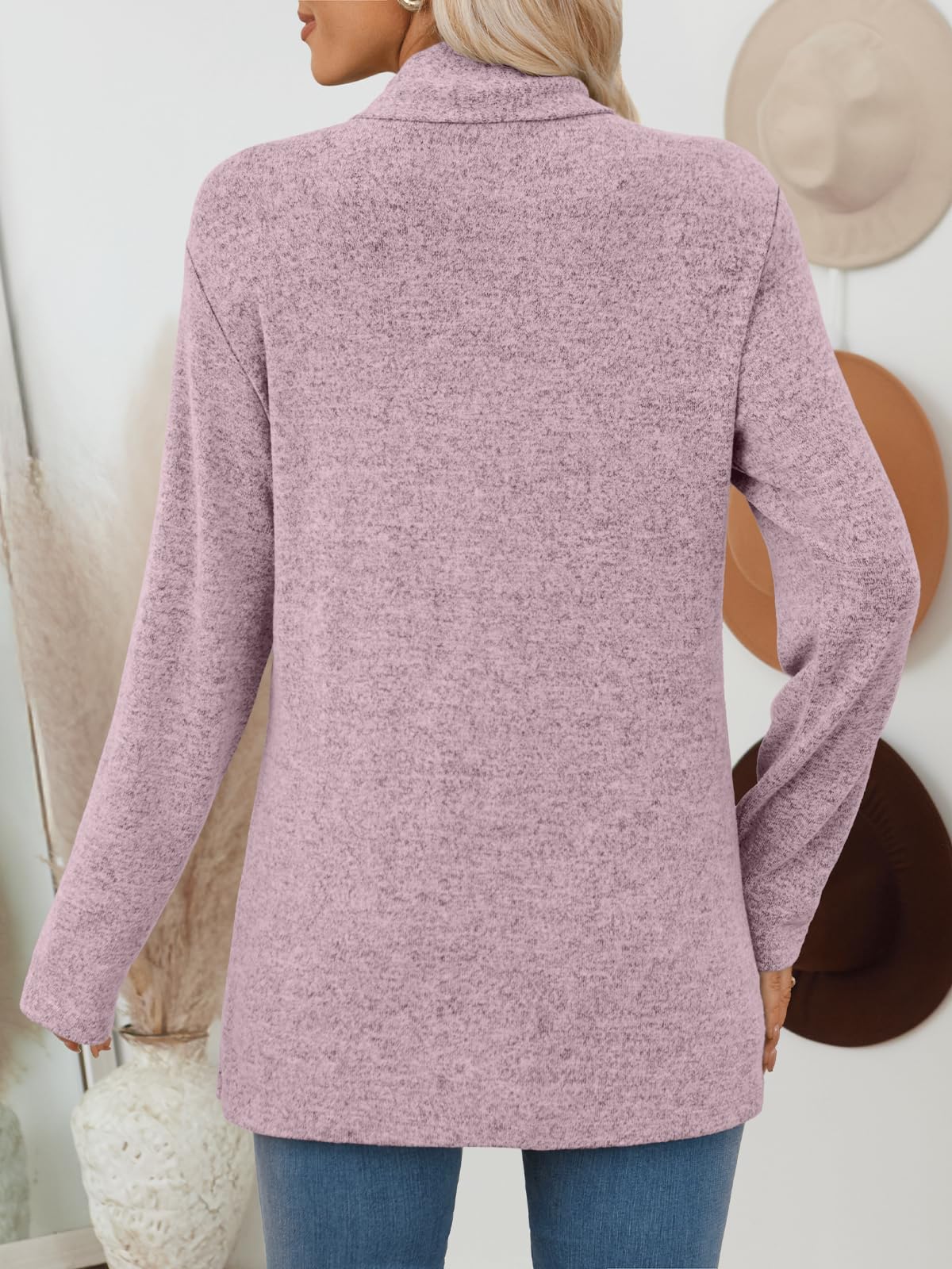 LILLUSORY Cardigan for Women Lightweight Cardigans Fall Fashion Outfits | Open Front Long Cardigan with Pockets, Business Casual Travel Outfits