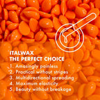 Italwax Top Line Coral Hard Wax Beads 1.65 lb (750 g) – Creamy Strong Grip Wax for Bikini & Coarse Hair, Suitable for Sensitive Skin, Professional Use – Made in Italy
