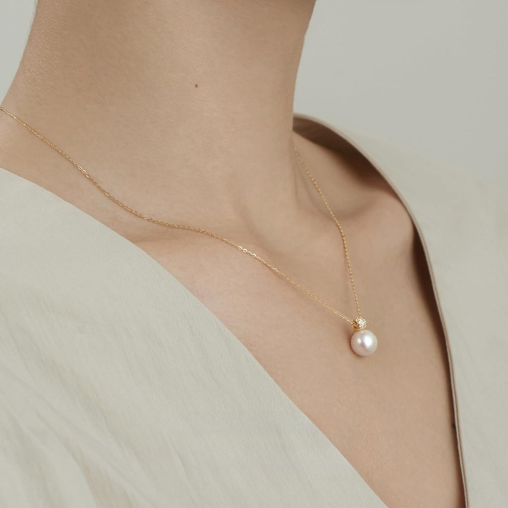 PEALICIOUS Single Pearl Necklace as Birthday Gifts for Mom, Bonus Mom Gifts for Step Mother from Daughter Son, Mother in Law Necklace with CZ from Bridal as Mother of the Groom Jewelry Gifts
