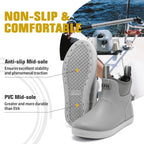 Men'S Deck Boots, Waterproof Ankle Rain Boots Men Anti-Slip Traction, Outdoor Rubber Fishing Garden Boots High-Performance Shoes For Farming