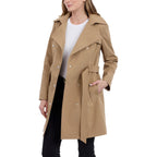 Calvin Klein Women'S Trench Coat, Double Breasted With Detachable Hood And Belt