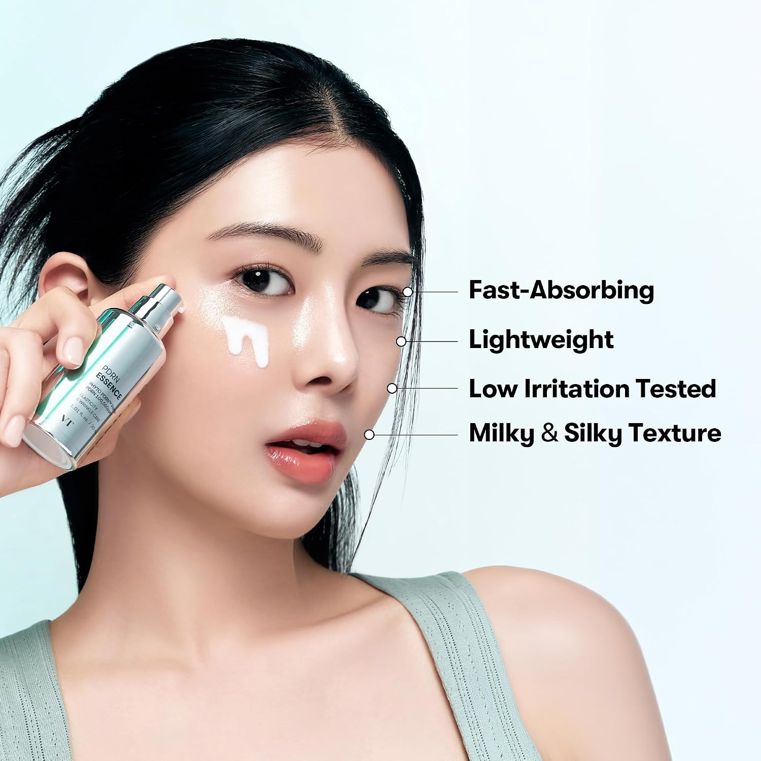 Vt Cosmetics Pdrn 100 Essence, Intensive Glow Serum, 100,000Ppm Vegan Pdrn, Skin Restoration & Plumping, Hydrating & Moisturizing, Firming, Fine Lines, Korean Skincare 1.01 Fl. Oz.