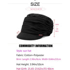 Fashion Hat Cap with Brim Visor for Woman Ladies, Best for Daily Use Dark Blue